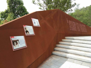 龙门耐候钢挡土墙
